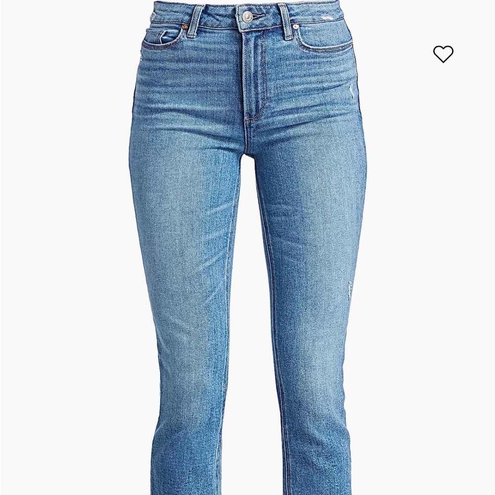 PAIGE High Rise Blue Jeans